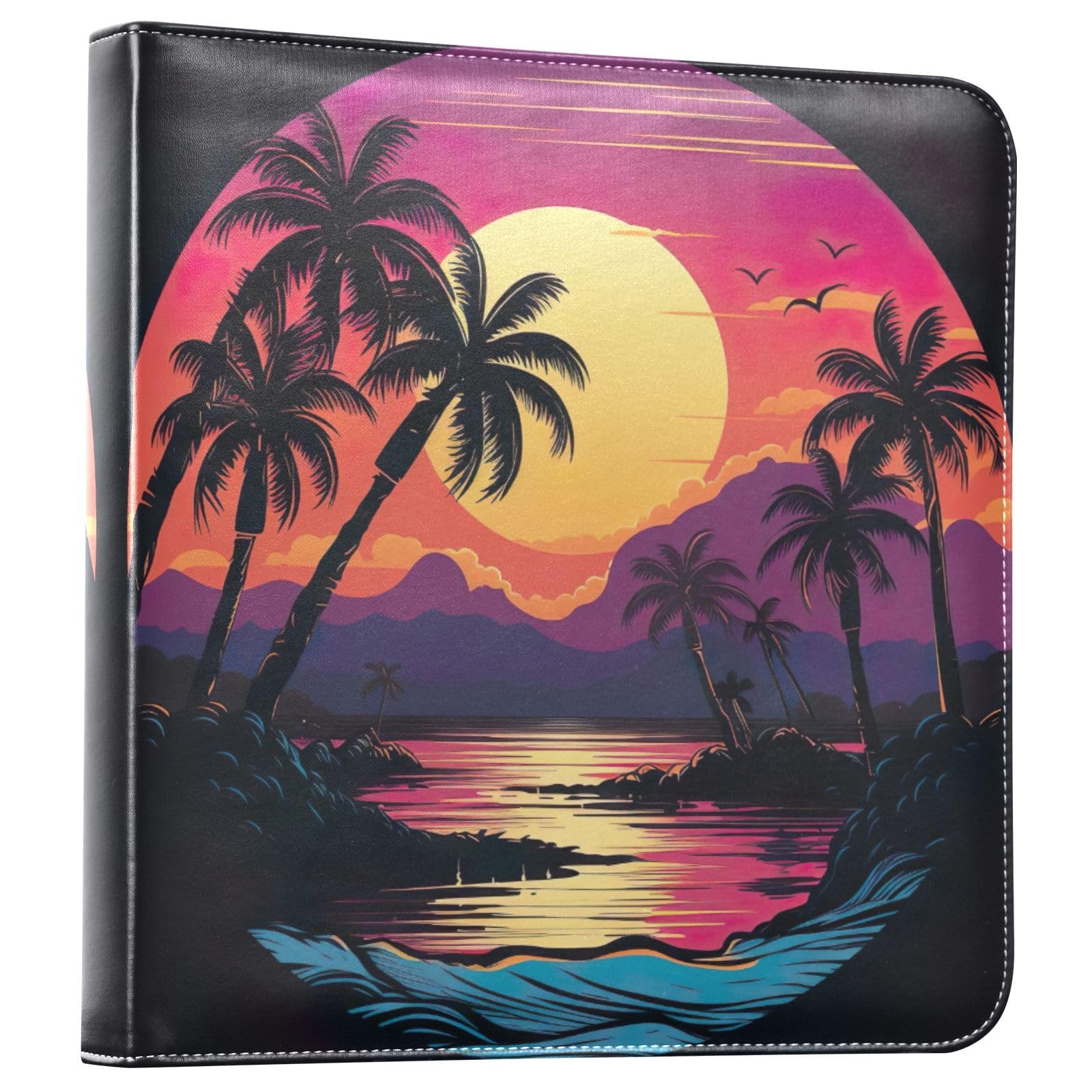 Amazon.com: FULUHUAPIN Large Photo Album Vaporwave Hawaii Beach PU