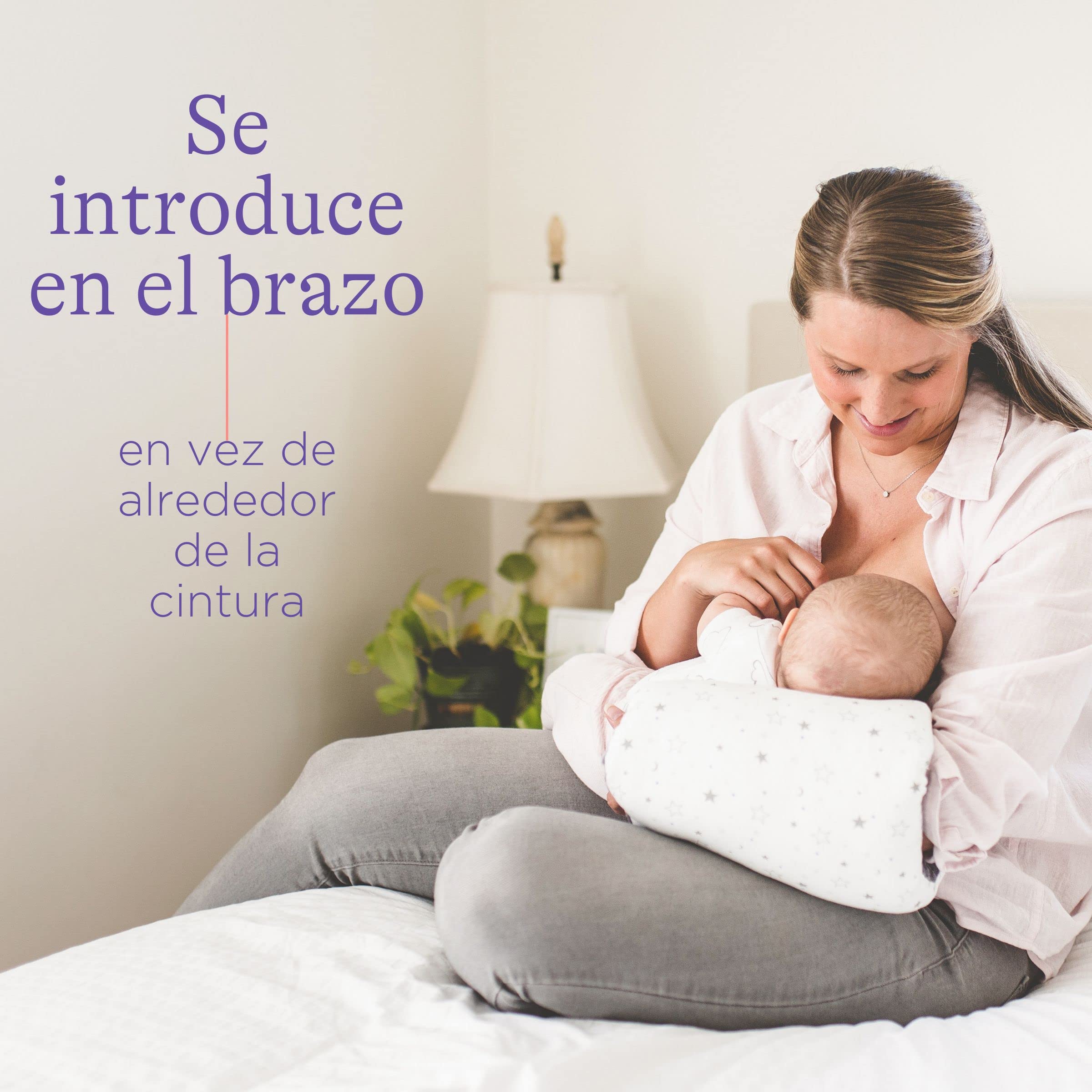 Lansinoh Cojín de Lactancia, Viajar y llevarlo contigo. Permite Diferentes Posiciones para Dar el Pecho, Comodidad para la mamá y el bebé