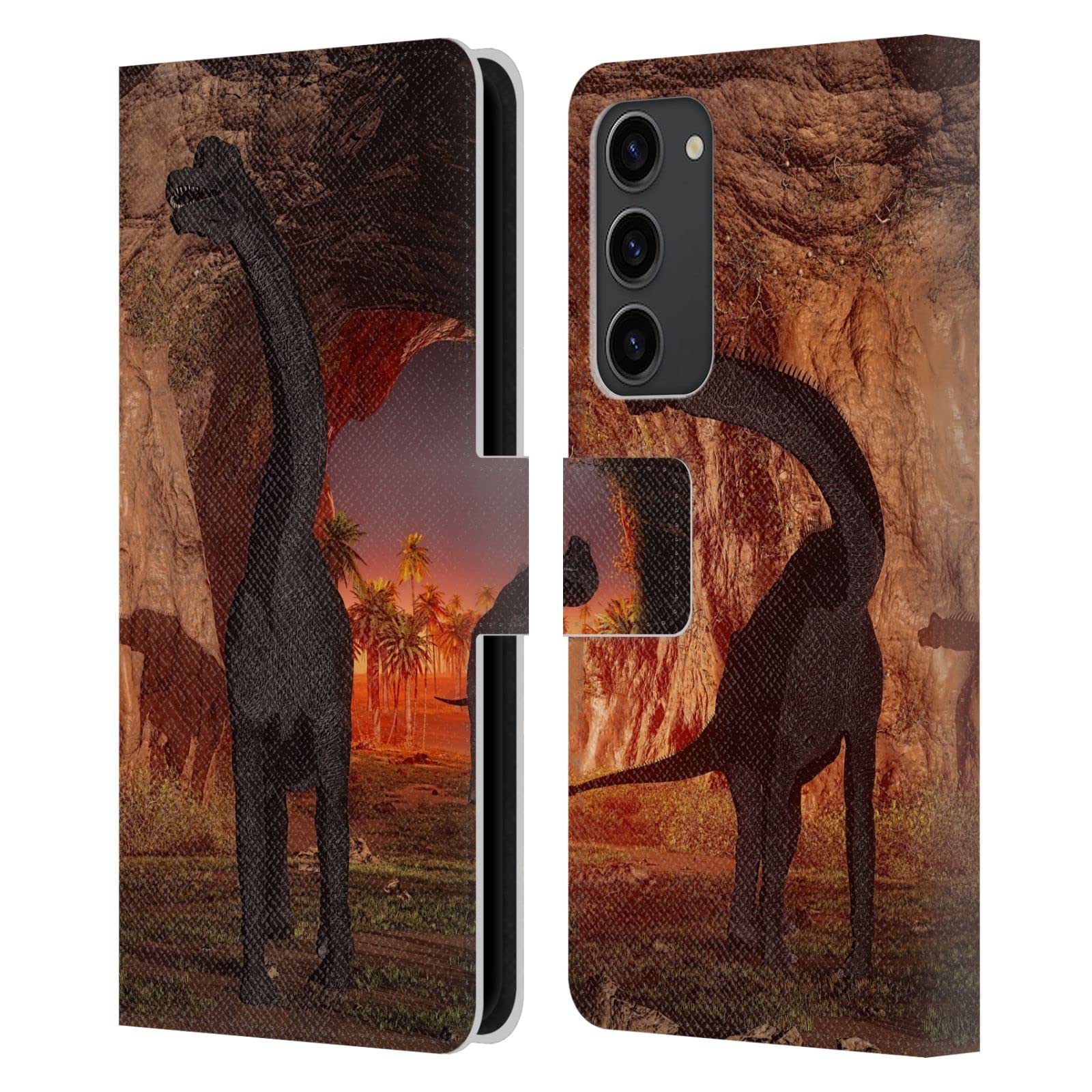 Étui portefeuille Brachiosaurus Samsung S23+ 5G cuir Simone Gatterwe - 7