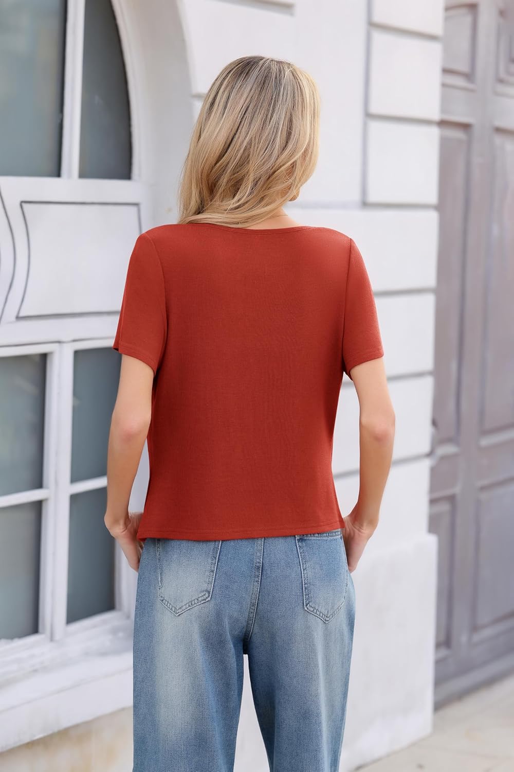 SUEANI Women's Shrugs Short Sleeve Hook Closure Lightweight Open Front Cardigan for Dress - Image 2