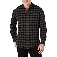 Amazon Essentials Camicia in Flanella a Maniche Lunghe (Disponibile in Taglie Extra Forti)