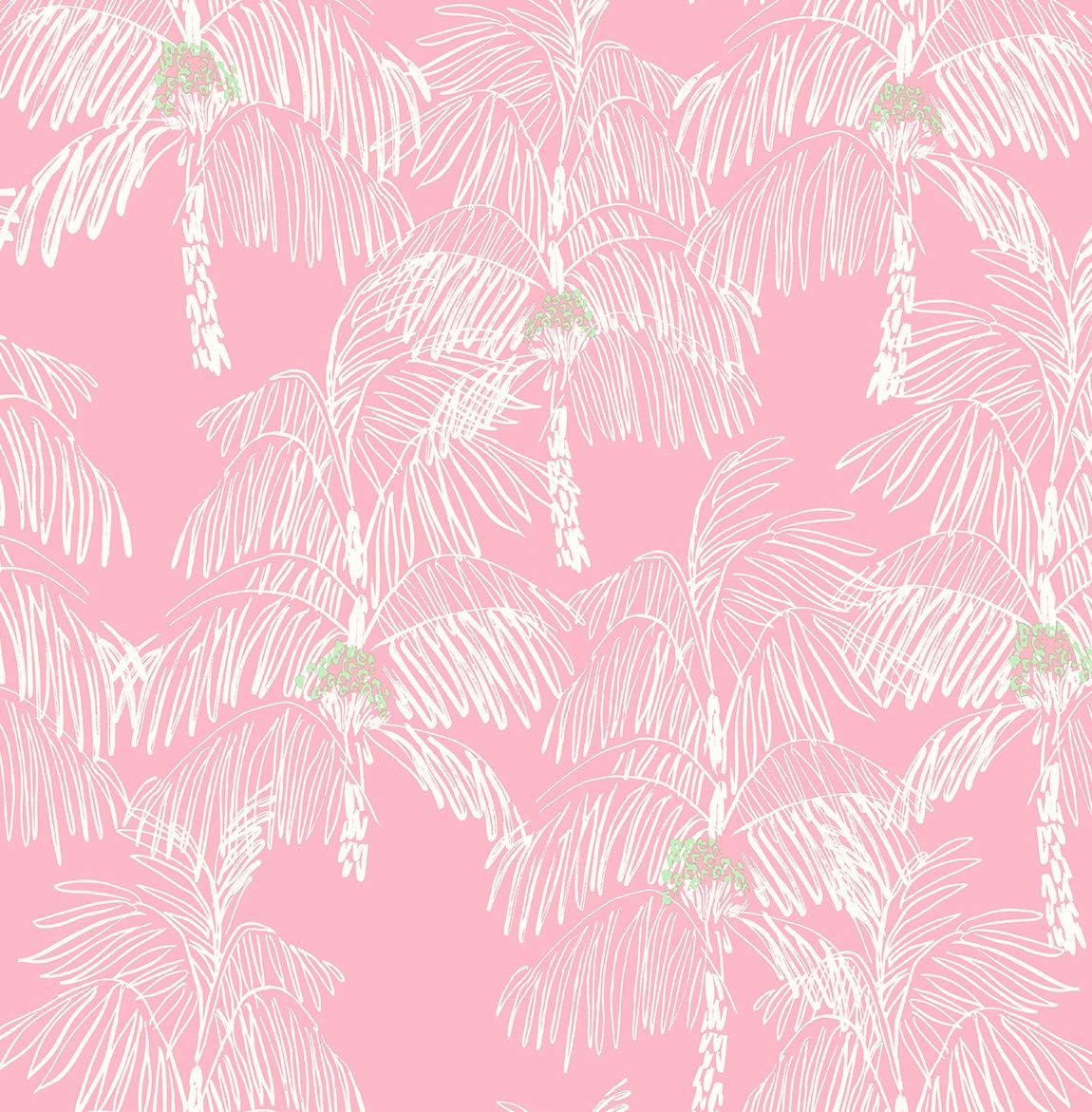 NextWall Palm Beach Tropical Peel and Vinyl Stick Wallpaper (Flamingo)