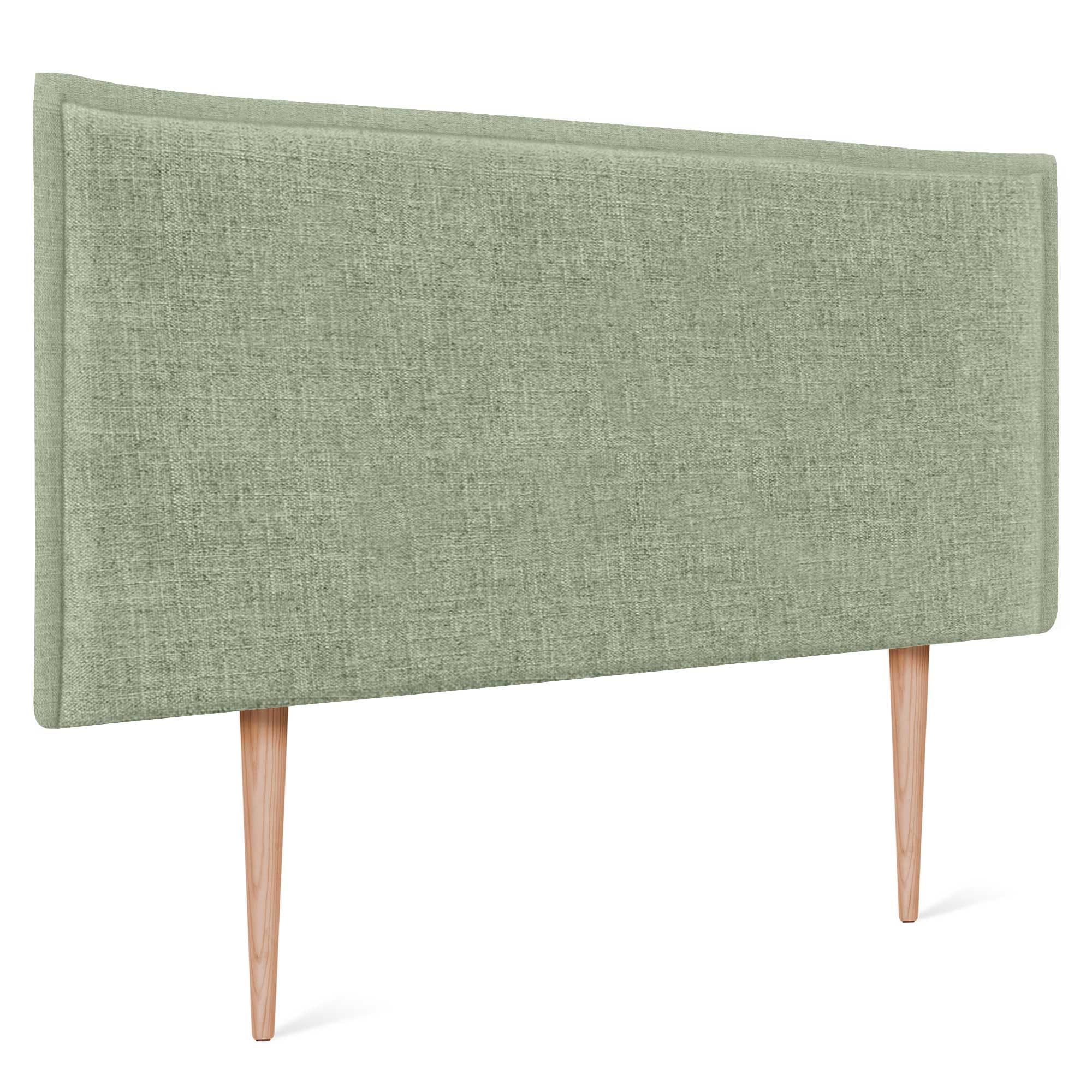 DHOME Solid Natural Linen Headboard with Trim Upholstered Headboard Bed Bedroom Modern Top Trending (Natural Linen, 160 x 105 cm with Legs (Beds 150/160)) — view 41