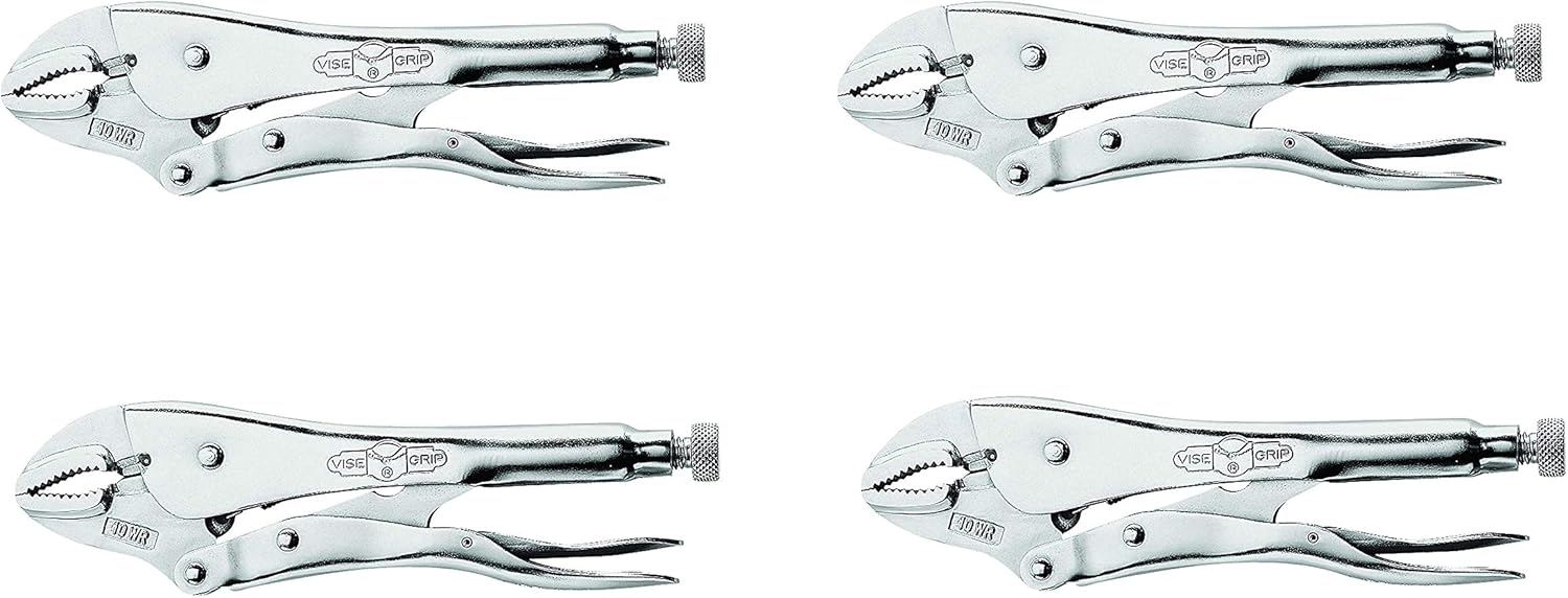 Irwin Vise Grip 0502l3 10" Curved Jaw Locking Pliers With Wire Cutter