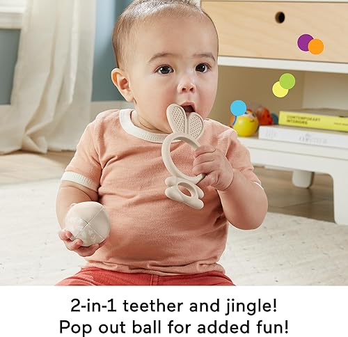 Miniatura 4 de FISHER-PRICE BABY - Set de regalo de juguetes sensoriales So Many Senses con actividades motoras finas para recién nacidos, 4 piezas