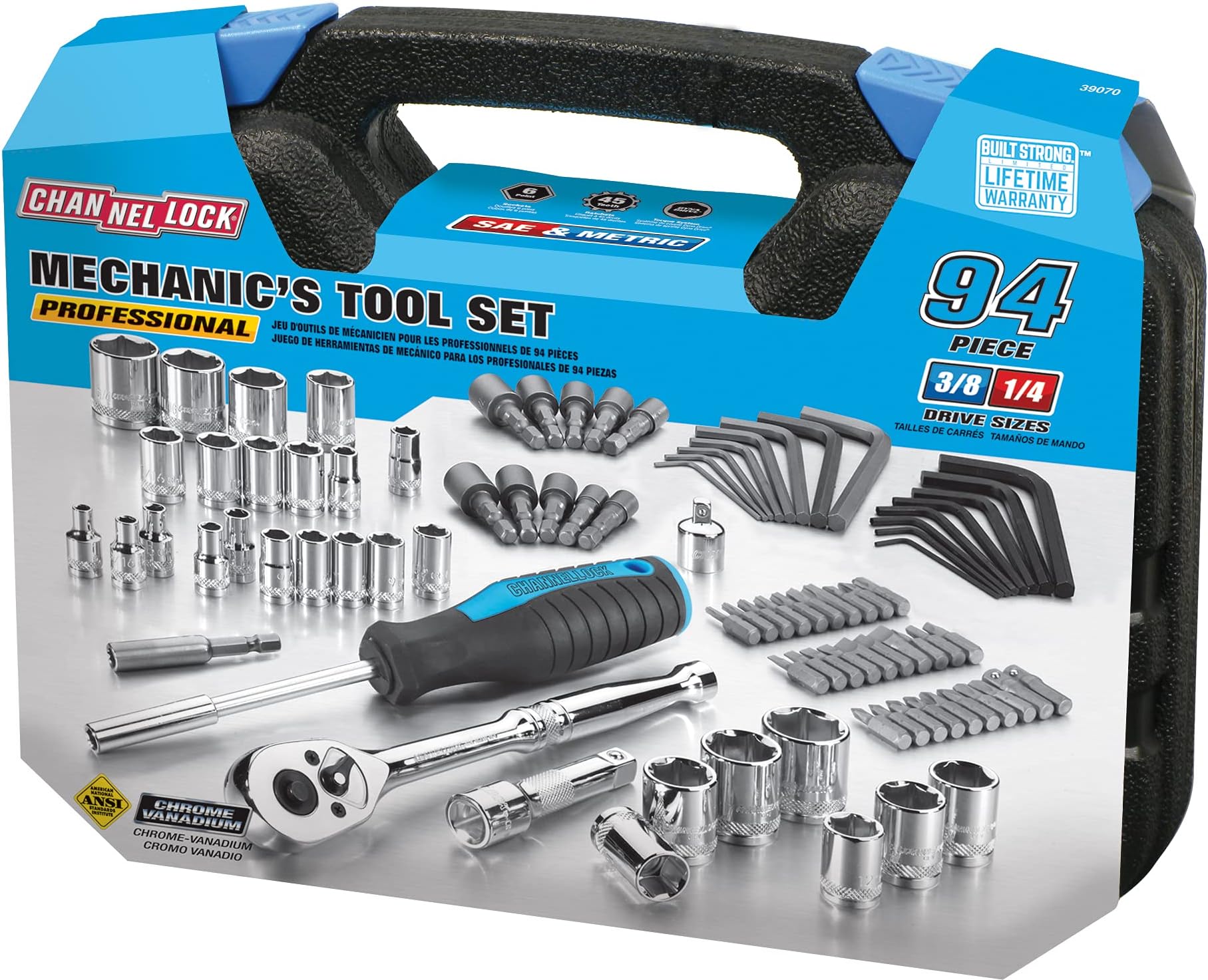 Channellock 39070 94 Piece Tool Set