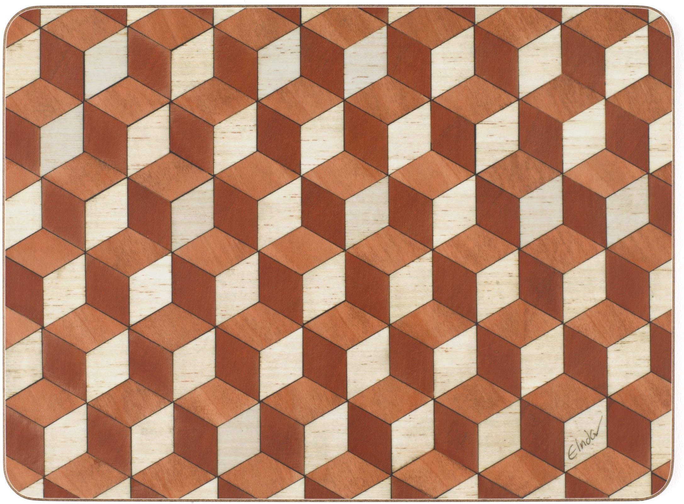 Place mats set of 4 or 6 in Terracotta and Ivory. Melamine heat resistant 160 Celsius. Option to add coasters and or Serving Mat