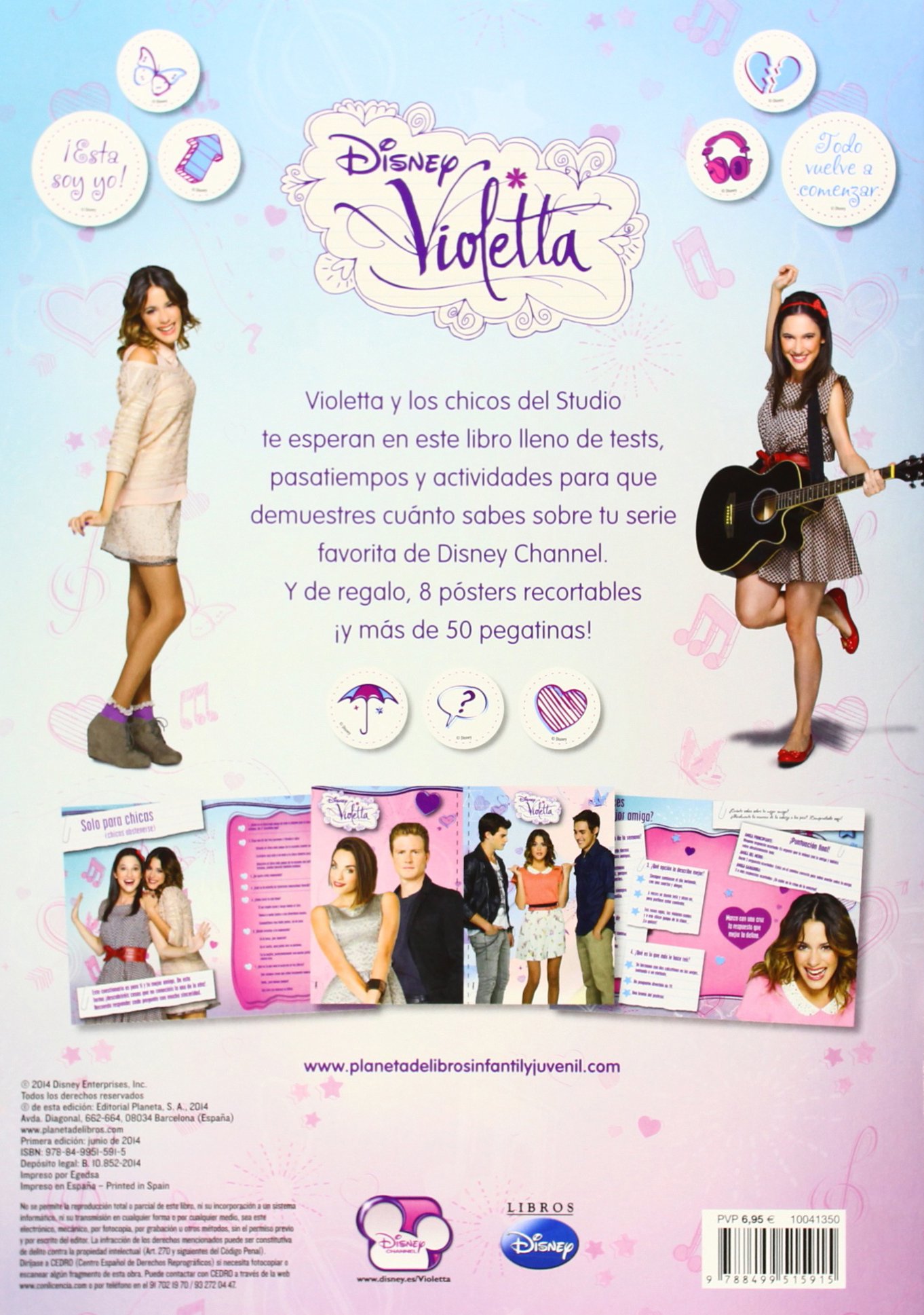 Violetta. Libro de stickers. Todo vuelve a comenzar.: ¡Con pósters y más de 50 pegatinas!