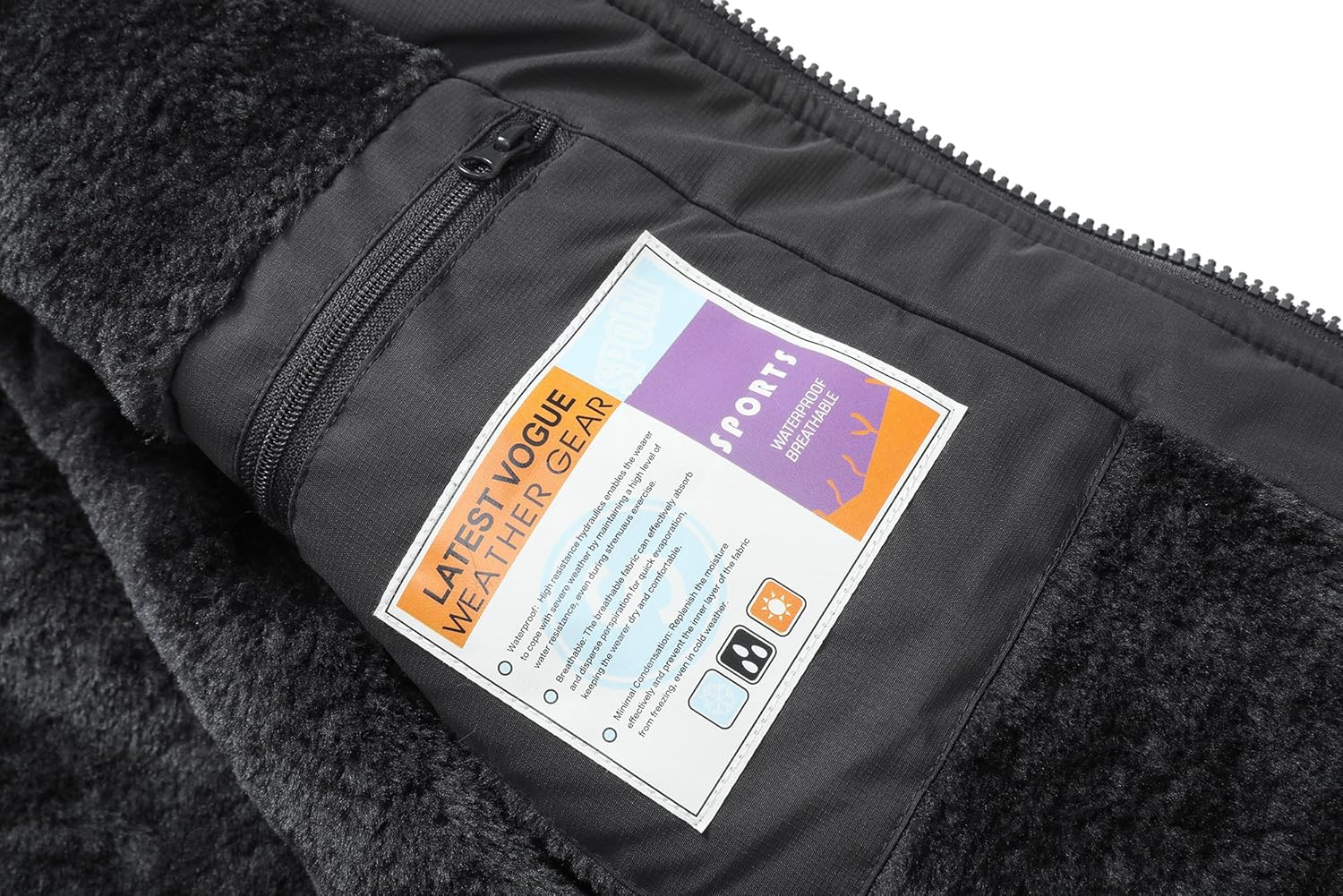 MOERDENG Women's Ski Jacket Warm Winter Coat Hooded Snowboarding Jackets Waterproof Mountain Windbreaker for Hiking Traval - Image 6