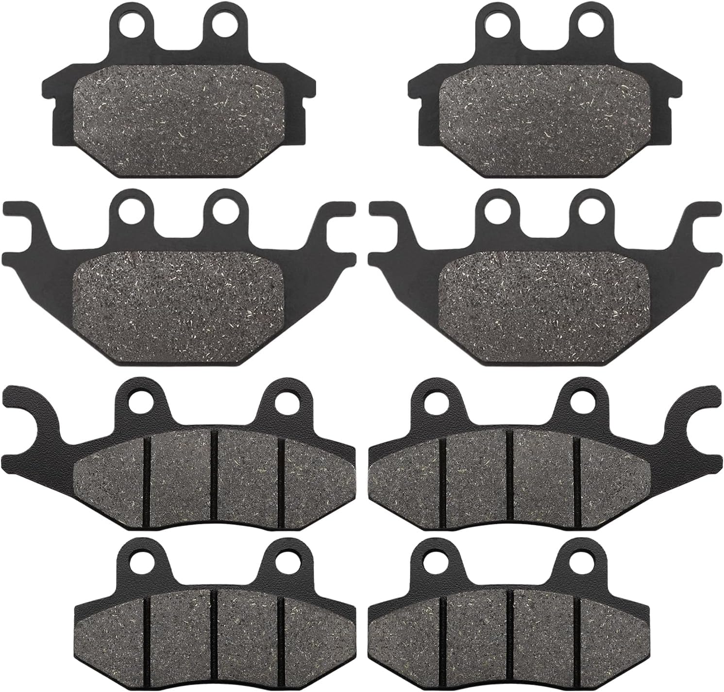 Front and Rear Brake Pads Replacement for Kawasaki MULE PRO FXT FX DXT DX MX FXR 2015 2016 2017 2018 2019 2020 2021 2022 2023 2024