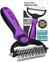 Vista 21 de Maxpower Planet Cepillo para Pelo de Mascotas - Rastrillo de Doble Lado para Mudanza de Pelo y Desenredado de Subcapa para Perros, Gatos - Cepillo