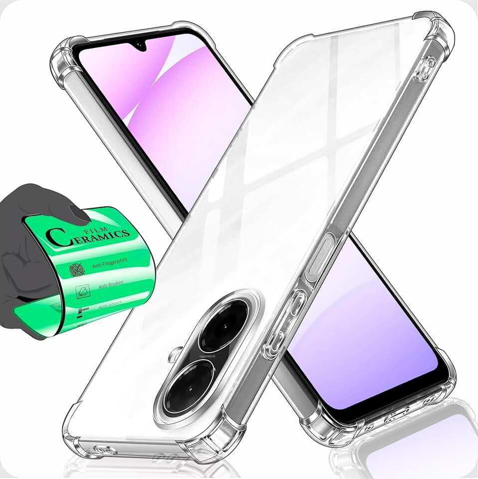 Capa Capinha Anti Shock Transparente + Película Para Samsung Galaxy A07