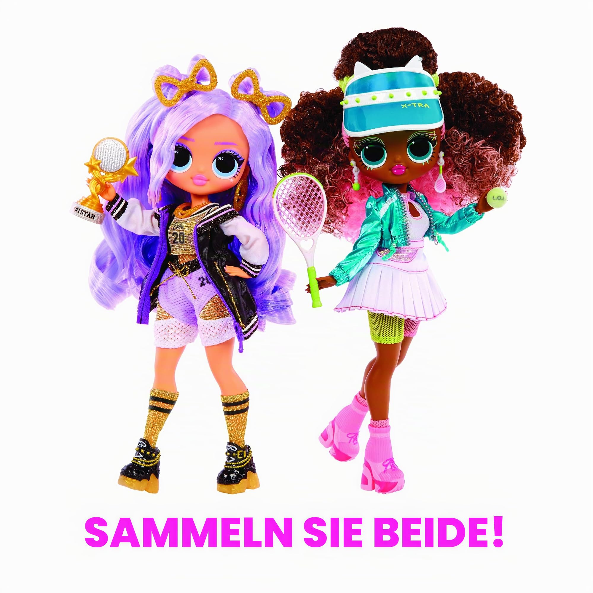 L.O.L. Surprise! OMG Sports Modepuppe mit 20 Überraschungen - Sparkle Star - Mit toller Fashion und Sport-Accessoires - Für Kinder ab 4 Jahren