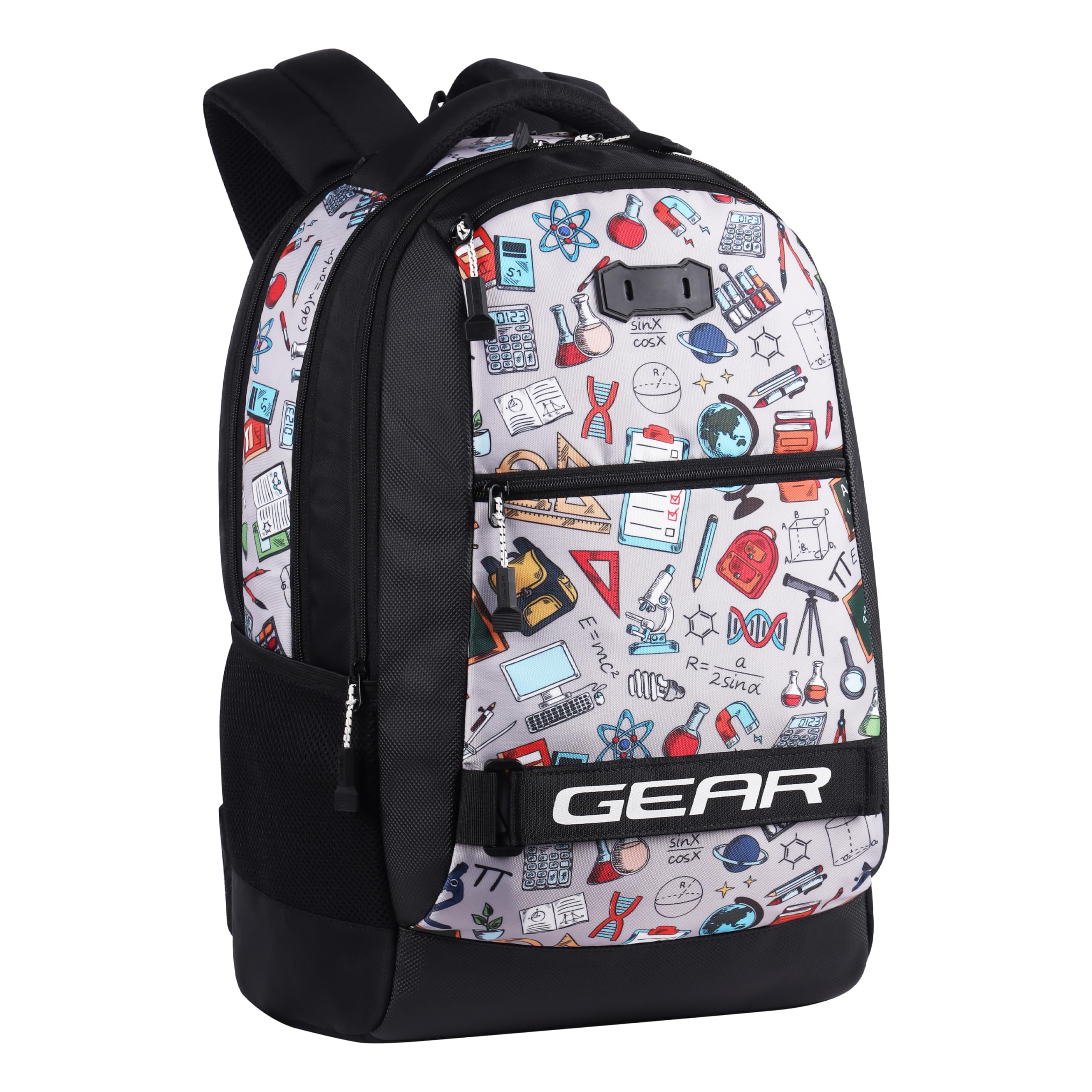 Invent 19"/34L Large Water Resistant School Bag/Casual 4 Compartment Backpack/Daypack/Travel Backpack/Kids Bag for Boys/Girls - Black-image-37