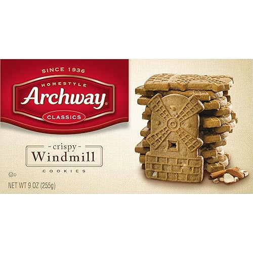 Miniatura 6 de Archway Galletas, molino de viento crujiente, 9 onzas (9 unidades) paquete de 1