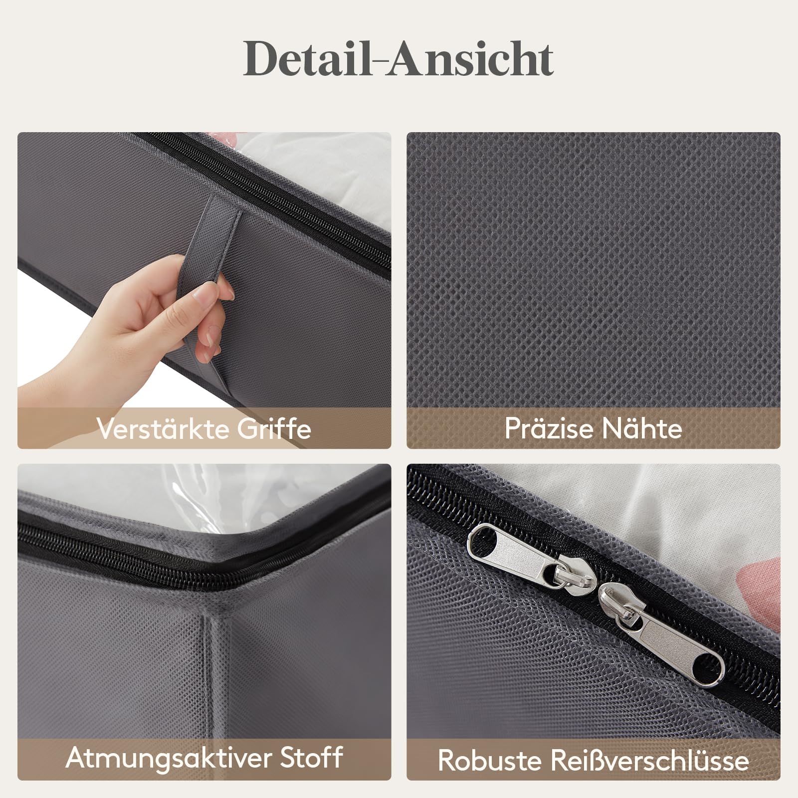 Lifewit 95L Große Aufbewahrungstaschen, 6er Set Umzugstaschen