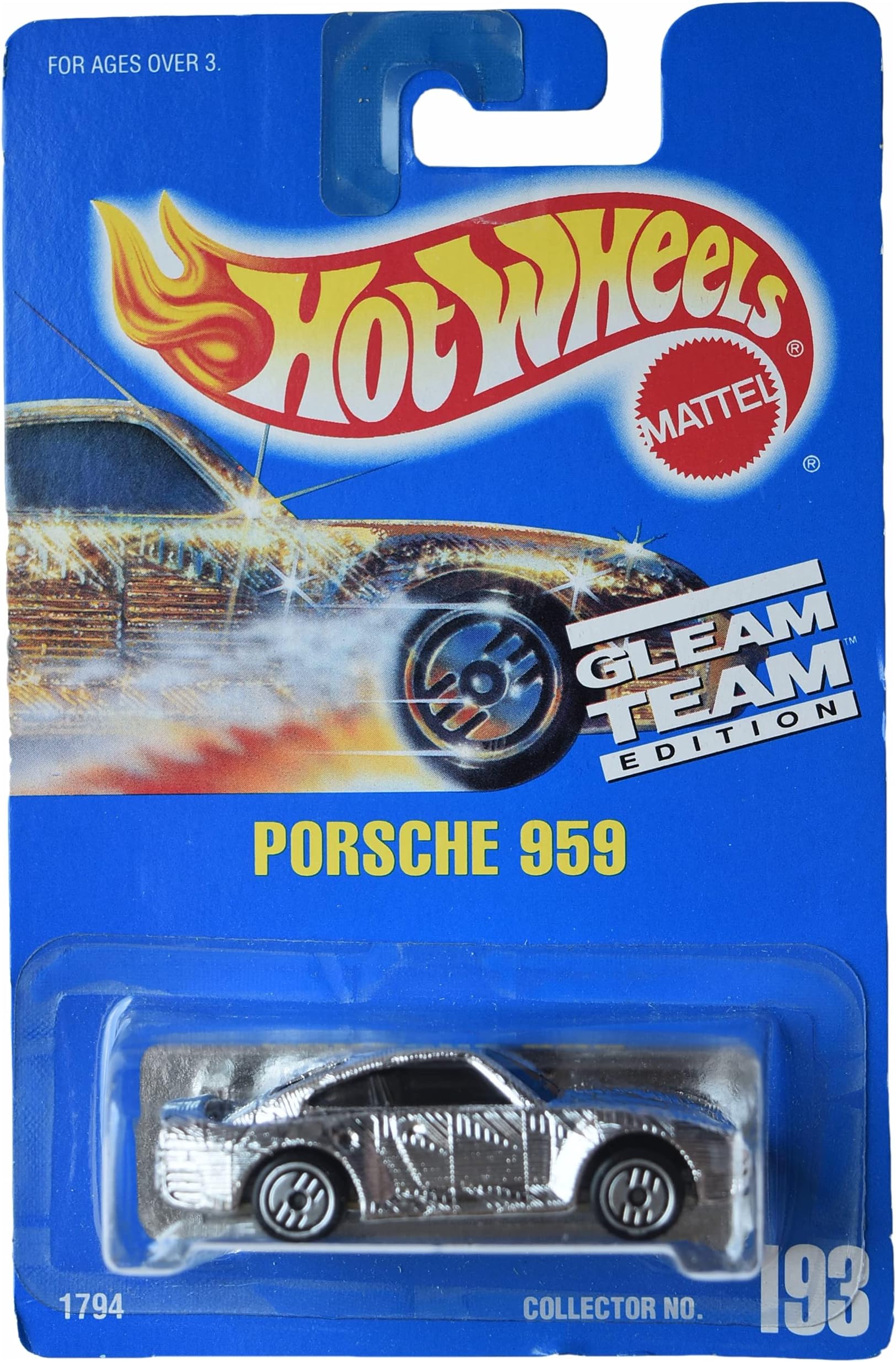 Porsche 959, Silver, 1:64 Scale Die-Cast Car Model, Kid, Car, Cars, Detailed Design and Realism, 3 Inches, Unisex, Children Aged 3-7 Years Old