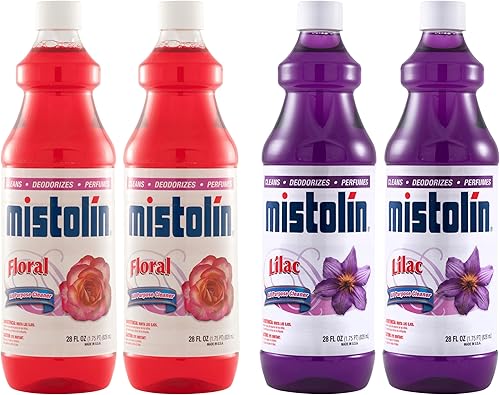 Mistolin 2 lilas de 28 onzas líquidas + 2 florales de 28 onzas líquidas (paquete de 4)