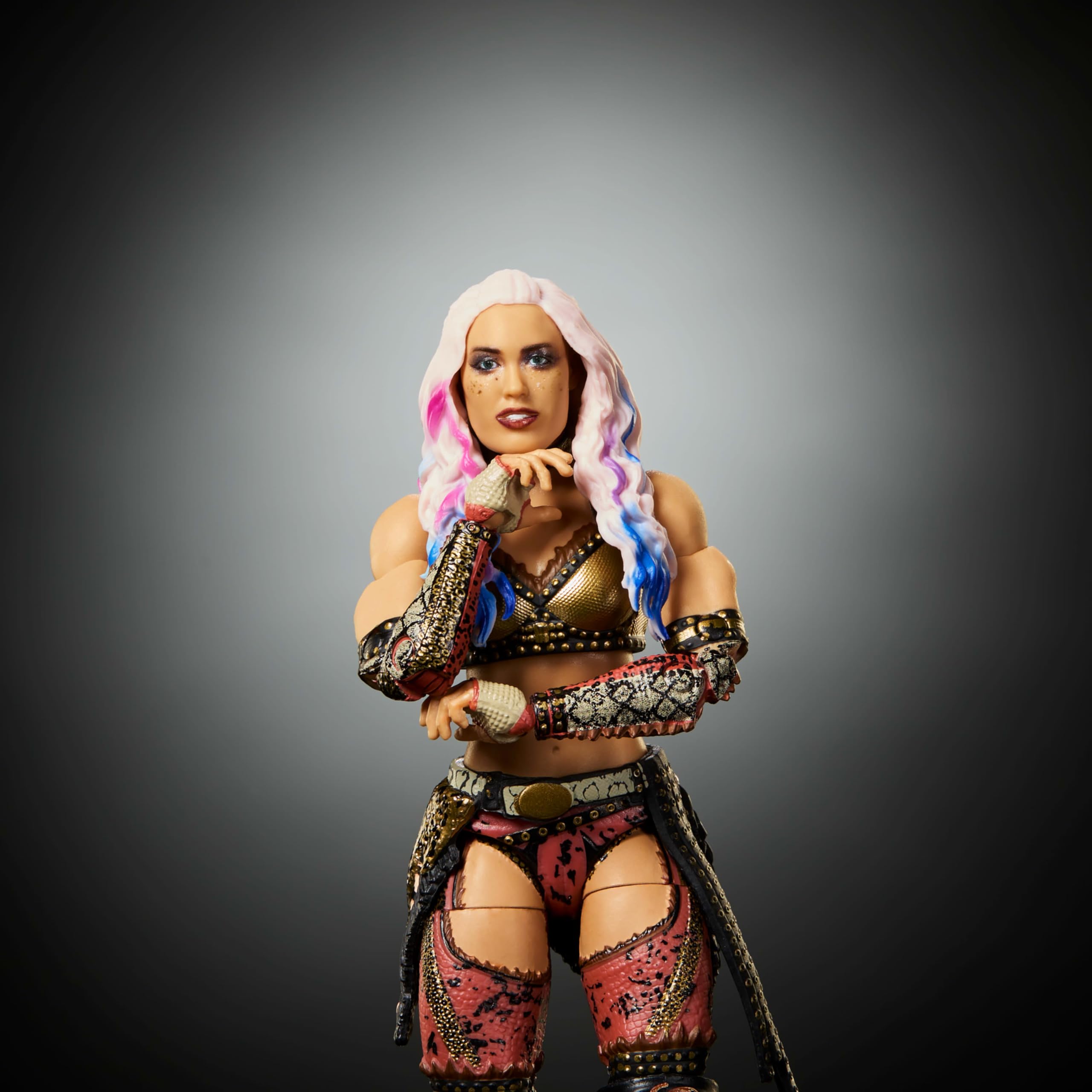Mattel WWE Elite Giulia figurka i akcesoria, seria #125 | Figurka akcji WWE, 15 cm kolekcjonerska supergwiazda z 25 punktami artykulacji i wymiennymi wskazówkami