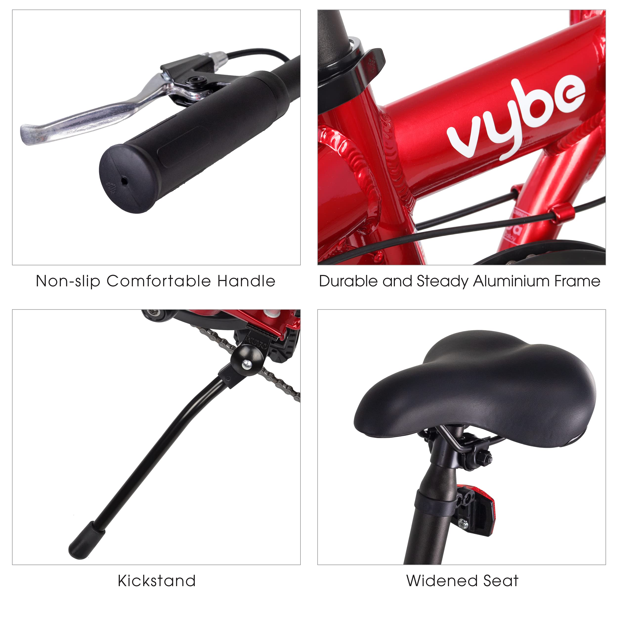 DAHON VYBE D7 Folding Bike - 7-Speed Lightweight Aluminum Frame 20" Foldable Bicycle