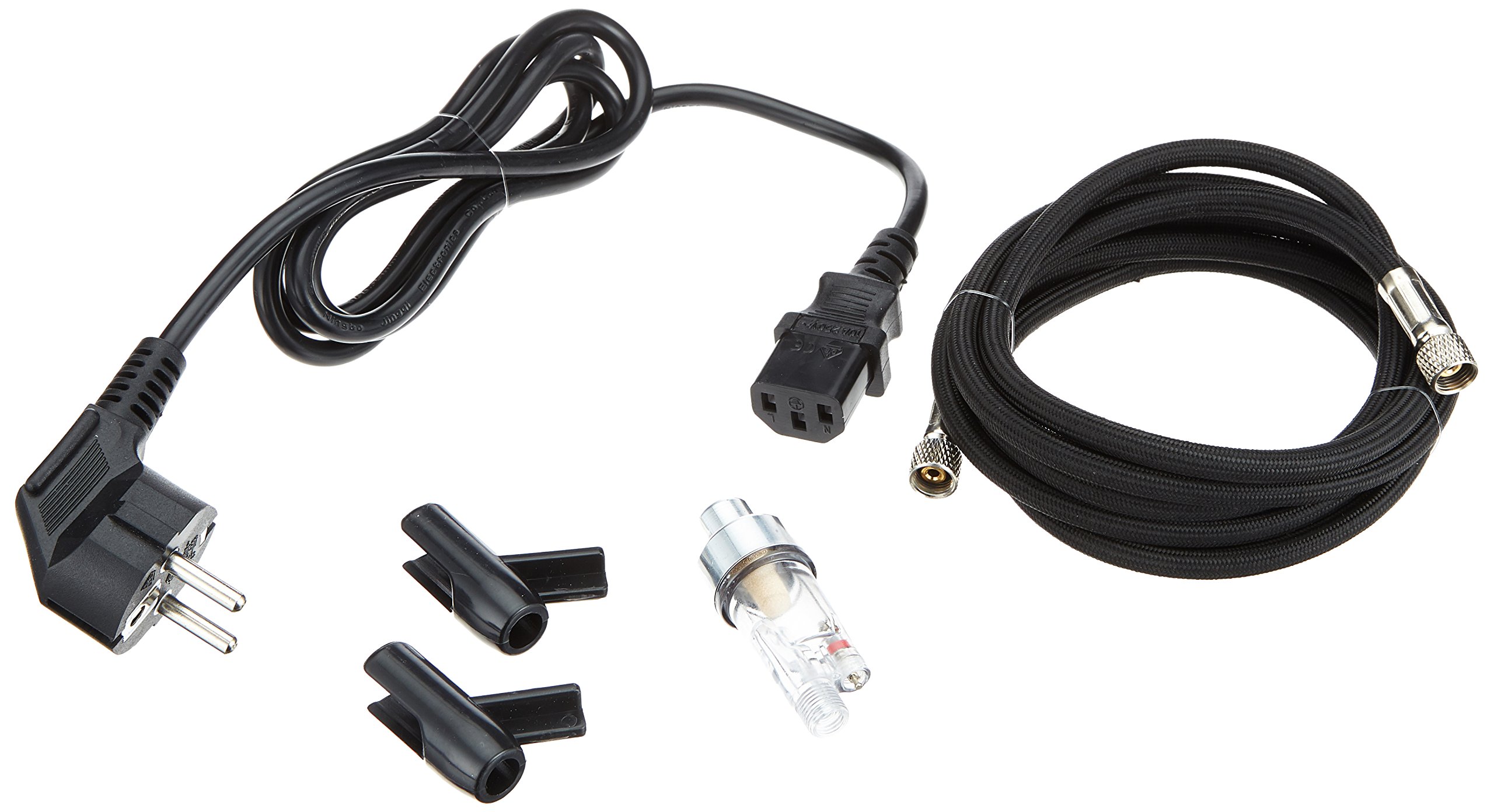 Städter Airbrush-Kompressor Set, 10-teilig, Kuchendekoration mit Pistole & Luftschlauch, 3–4 bar, 25 x 14 x 20,5 cm, für Fondant, Torten und Gebäck