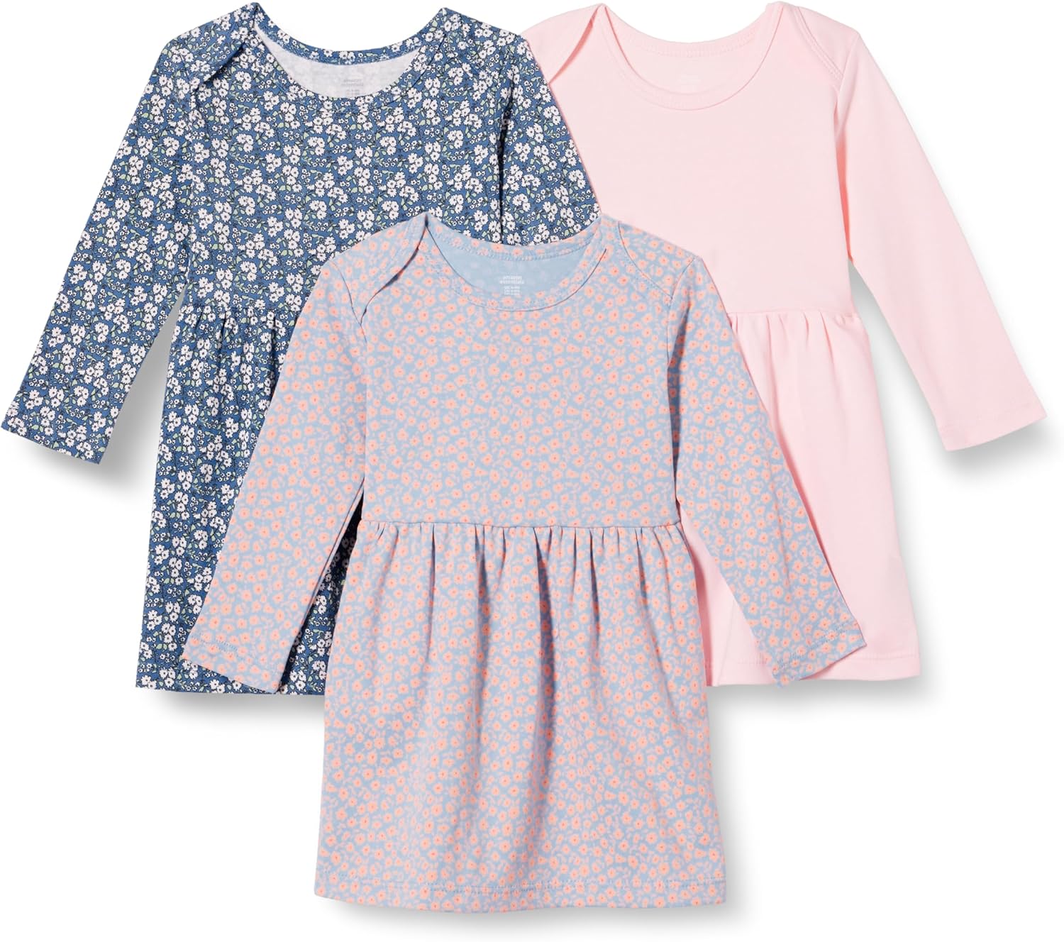 Amazon Essentials Baby-Girls Cotton Long-Sleeve Dress