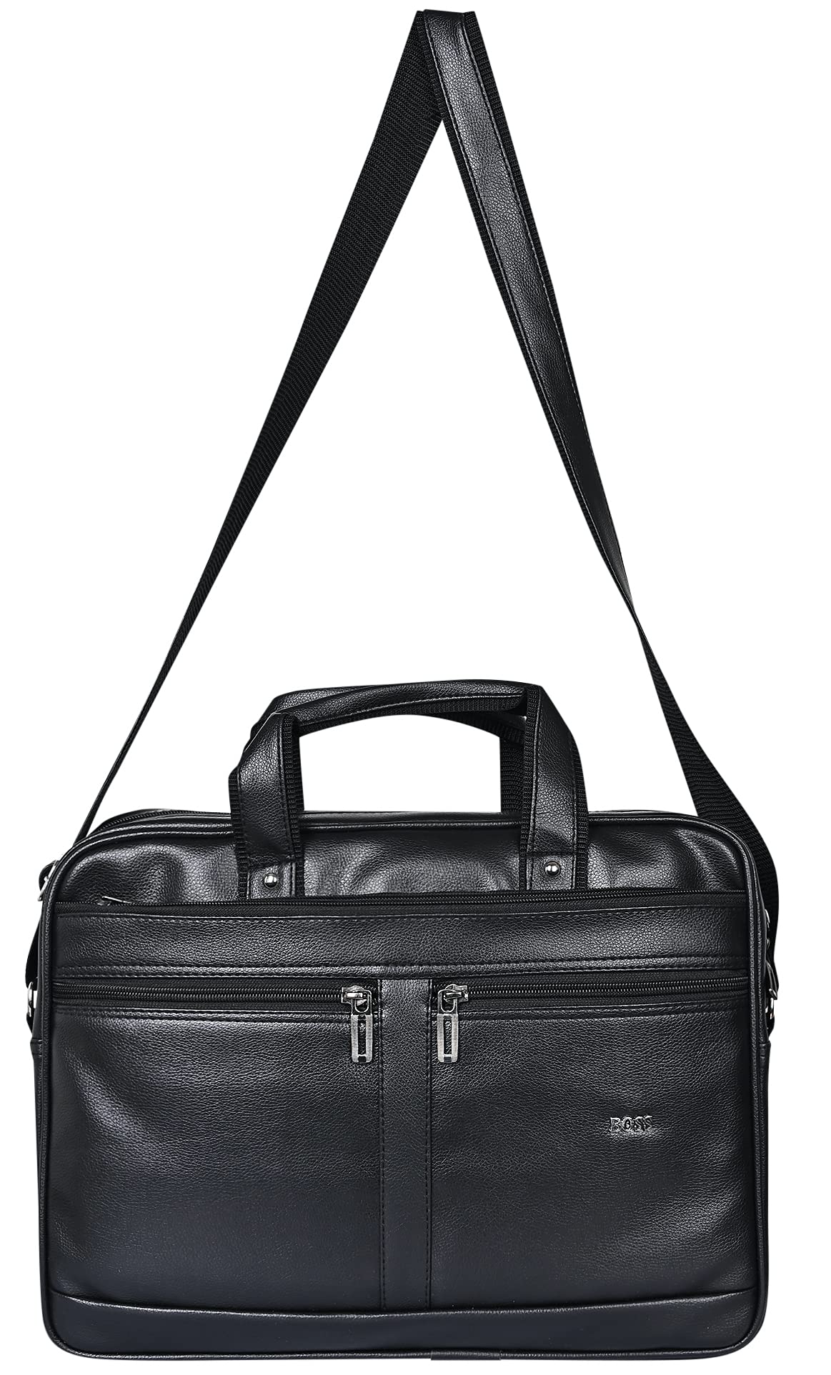 Pramadda Pure Luxury Stylish Malta Leather Messenger Laptop File Bag for Men Women | Shoulder side crossbody bags for office | laptop messenger bags for mens | leather document bag (Elite Black) (B09BDDQ67T) Amazon Price History, Amazon Price Tracker