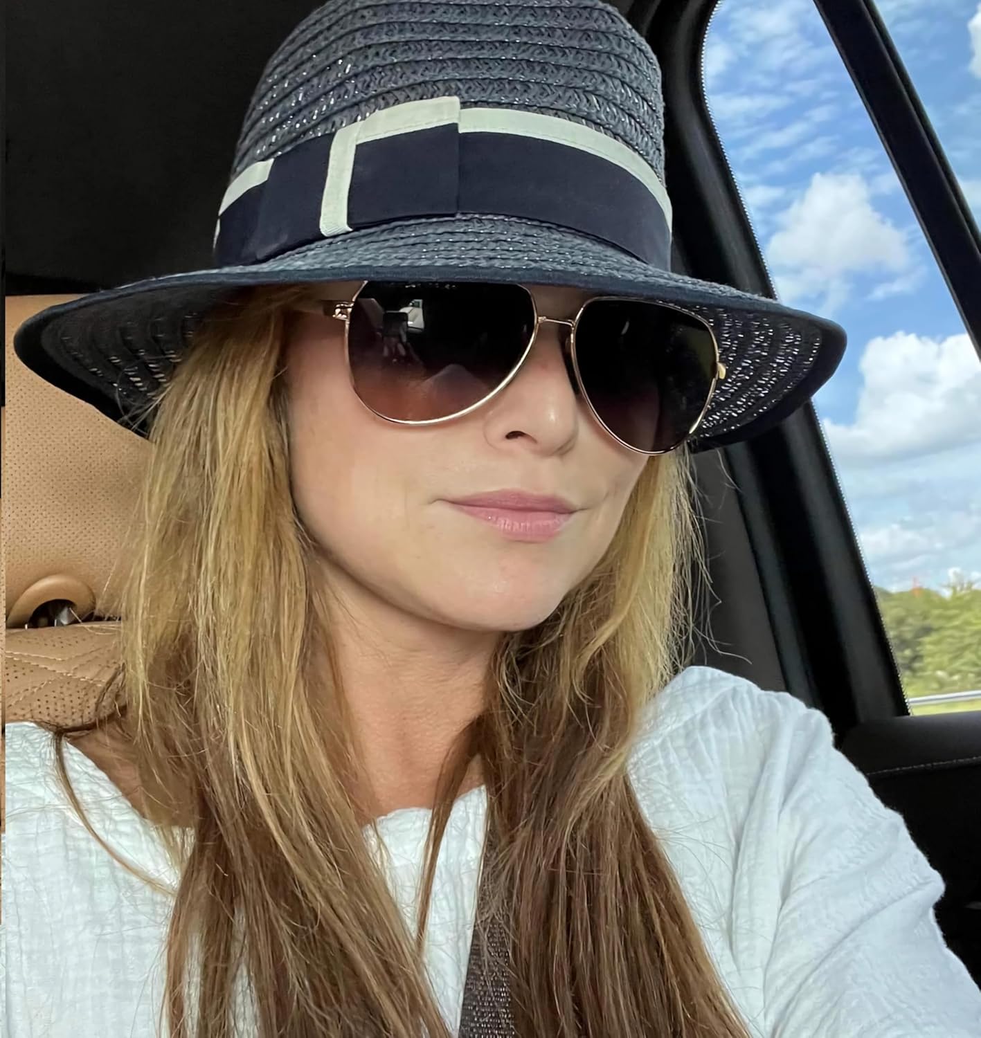 LUENX Aviator Sunglasses for Men Women Polarized New Shades Large Metal Frame - UV 400 Protection - Image 7