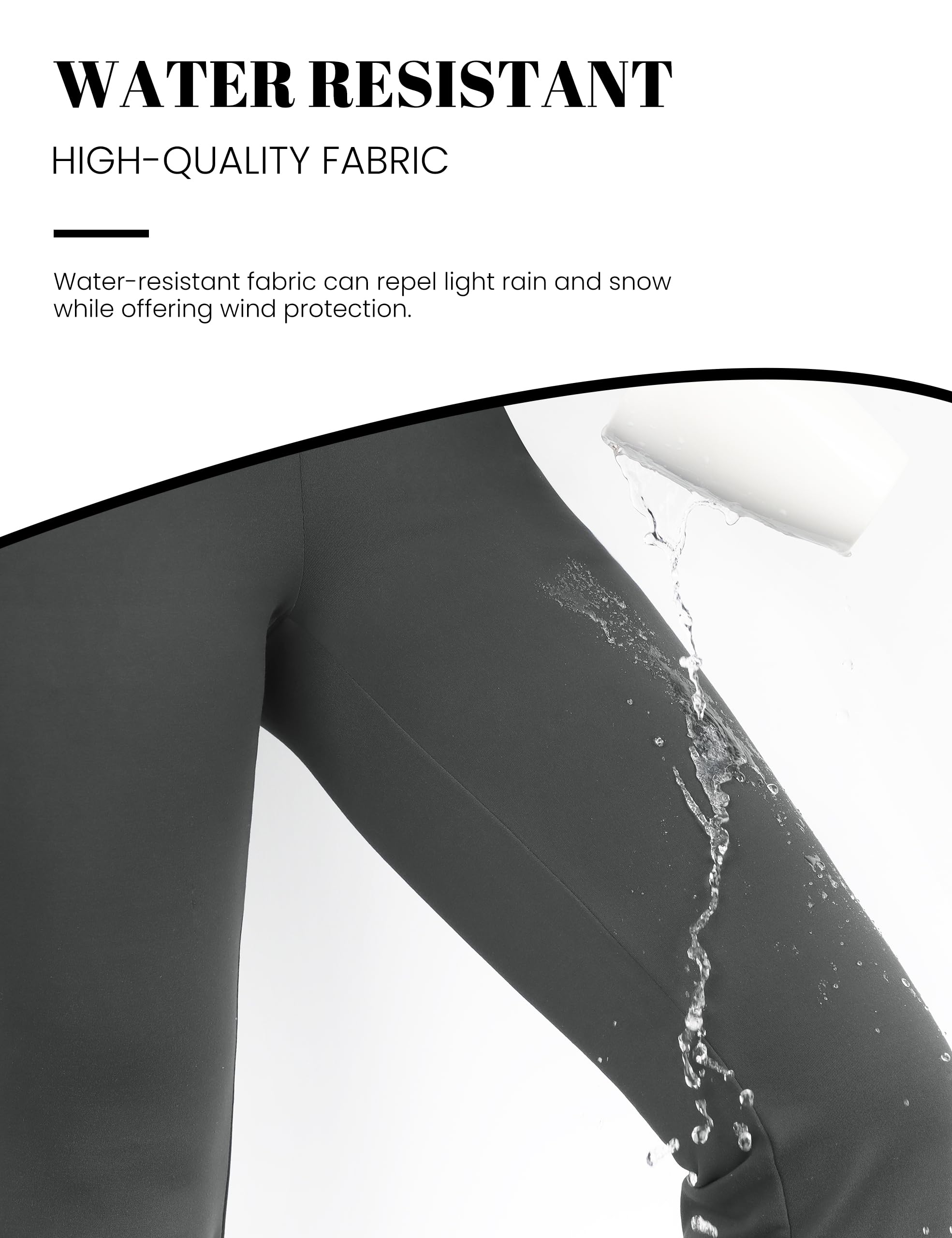 Desol Pantalon de yoga thermique Bootcut pour femme avec intérieur en polaire, pantalon évasé avec 4 poches, pantalon de sport d'hiver pour femme, long, taille haute, stretch et chaud
