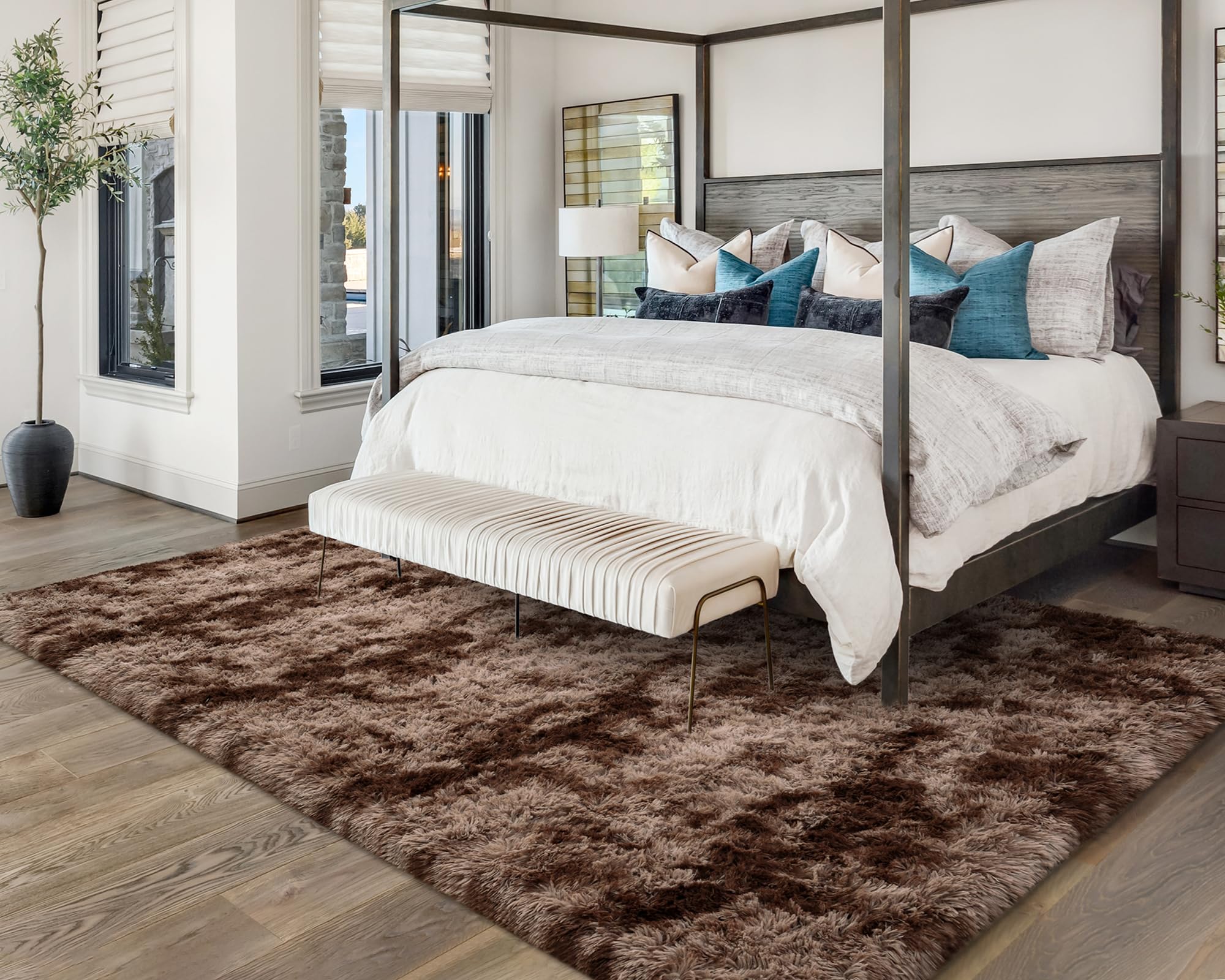 Amazon.com: Softlife Area Rug for Bedroom, Fluffy Shag Plush ...