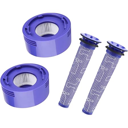 krabla 4 filtri di ricambio per Dyson V8 8+ V7 SV10 Absolute Animal Pro  SV11 Motorhead accessori aspirapolvere up top lavabile : Amazon.it: Casa e  cucina