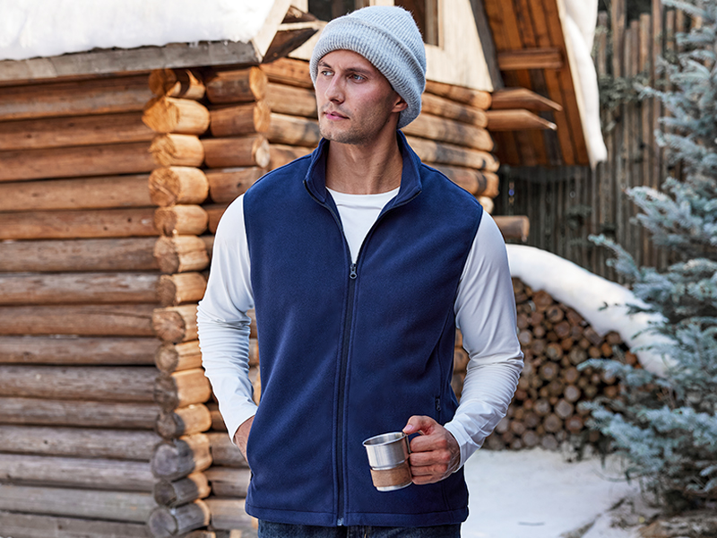 TACVASEN Men's Running Vest Outerwear Lightweight Fleece Warm