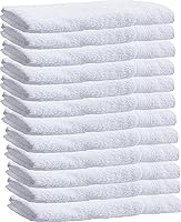 Vista 7 de Towels N More 24 Basics - Toallas de mano blancas de 16 x 27 pulgadas, 100% algodón, para salón, gimnasio, hotel, súper uso, absorbente, mejor