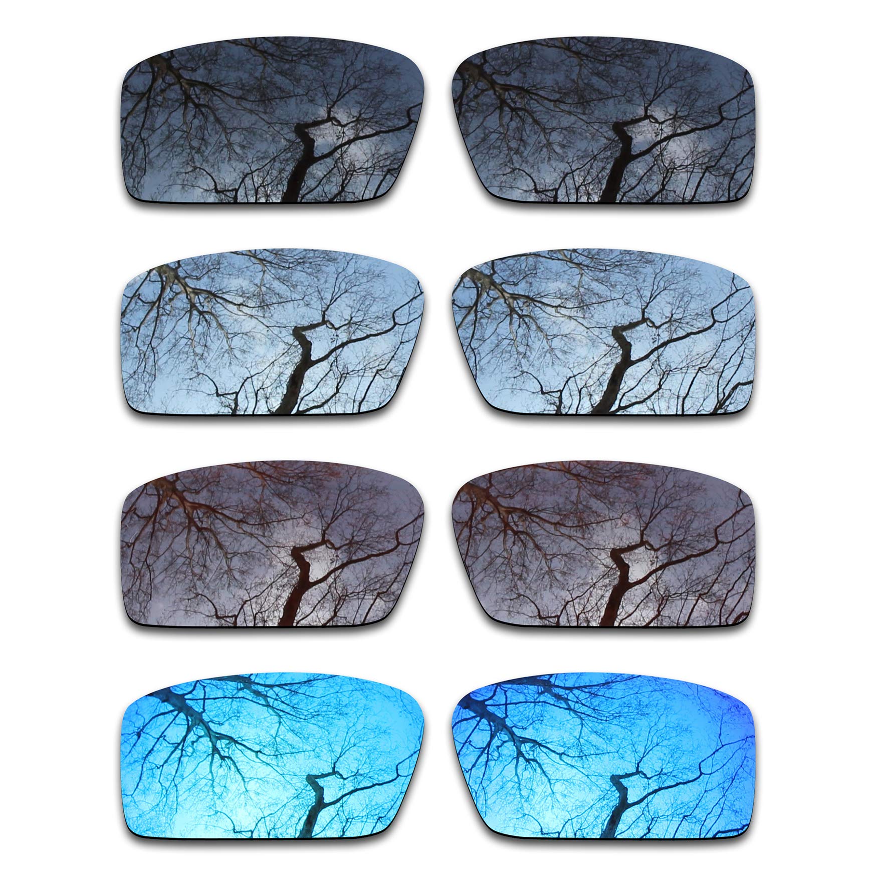 Set of 4 Polarized Replacement Lenses for Oakley Twitch Pack-BSBI1