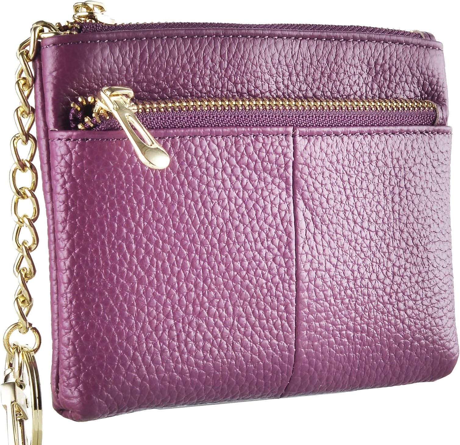 Beurlike Womens RFID Coin Purse Change Wallet Small Leather Card Holder Keychain