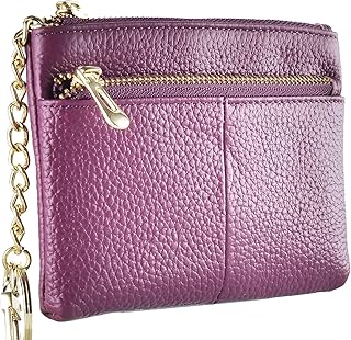 Beurlike Womens RFID Coin Purse Change Wallet Small Leather Card Holder Keychain