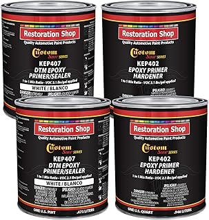 Sponsored Ad - Custom Shop - White Epoxy Primer/Sealer 2.1 VOC (Gallon Kit) Anti-Corrosive DTM High-Performance Primer for...