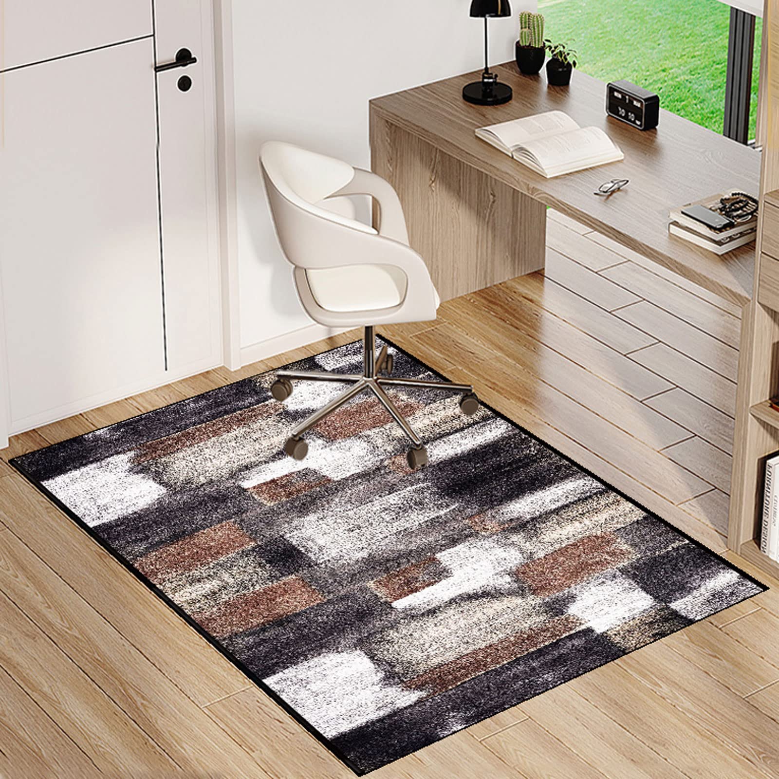Single tree forest Chair Mat For Carpeted Floor For Office Chair Floor Mat Anti Slip Multi-Purpose Protector Chair Carpet For Home And Office