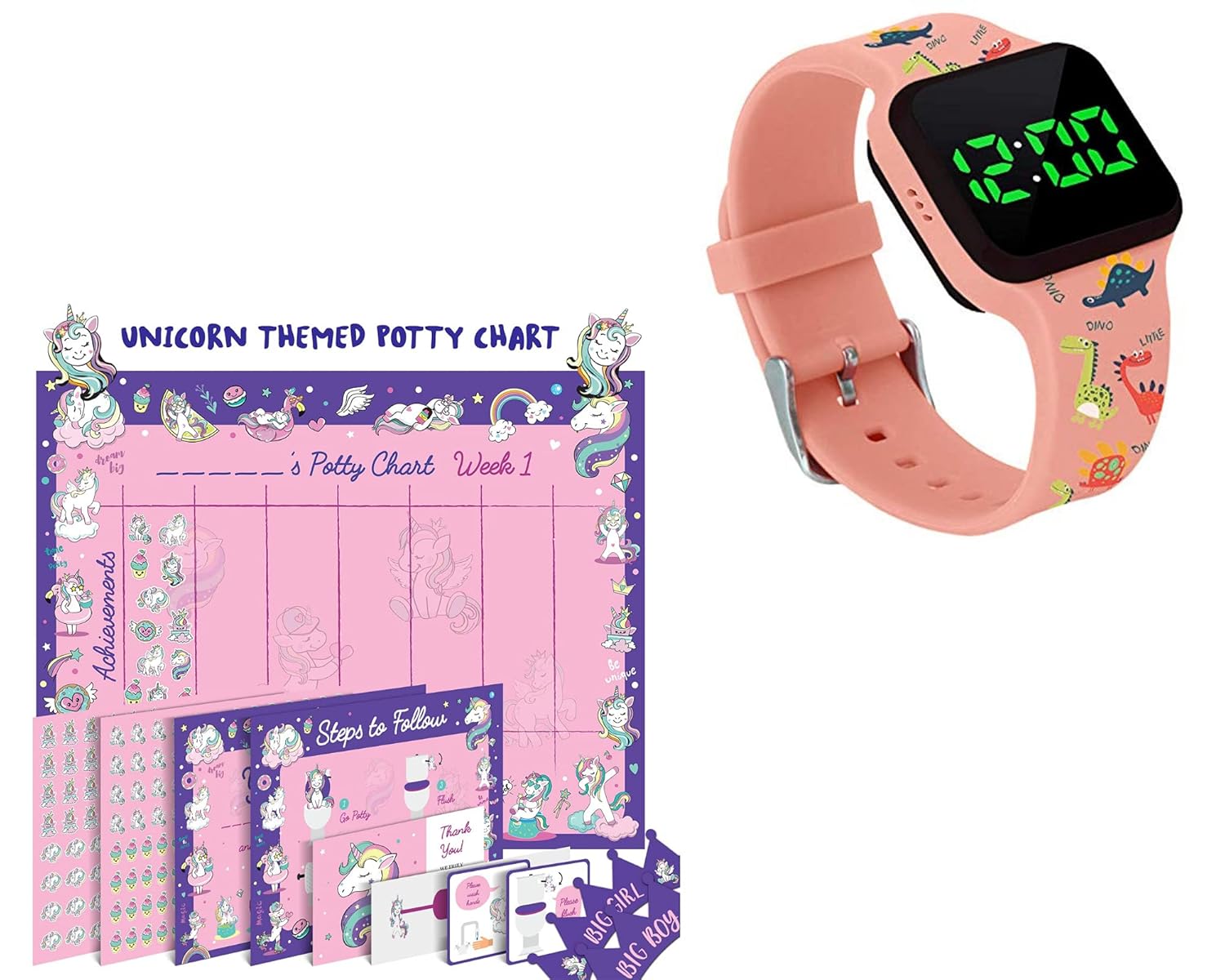 ATHENA FUTURES Potty Training Timer Watch with Flashing