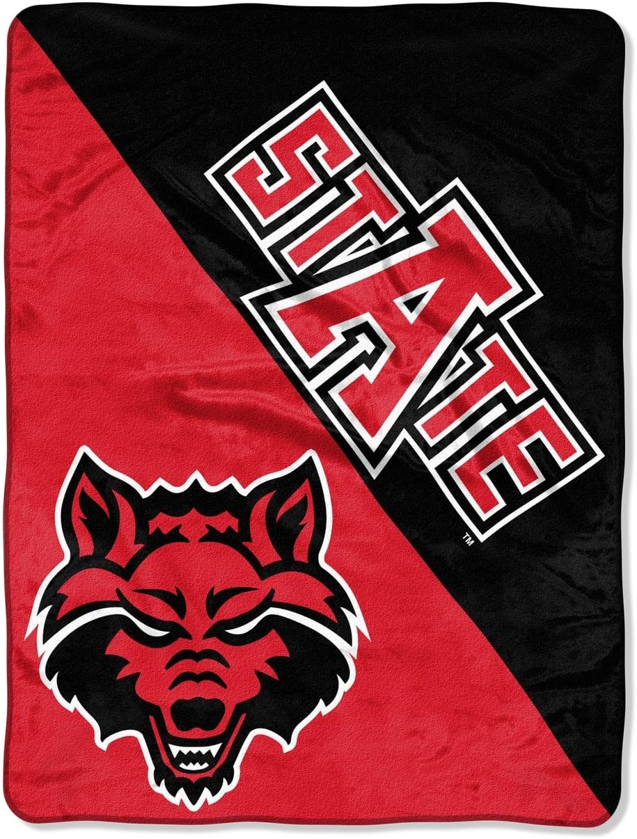 Northwest NCAA Unisex-Adult Micro Raschel Throw Blanket