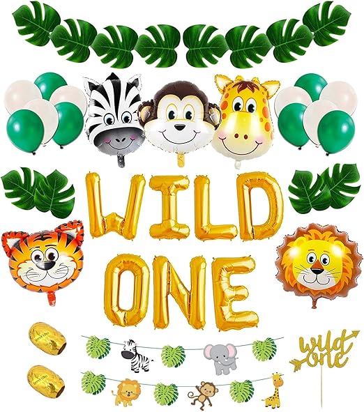 Wild One Birthday Decorations Kit 1st Birthday Boy Decorations, 1st Birthday