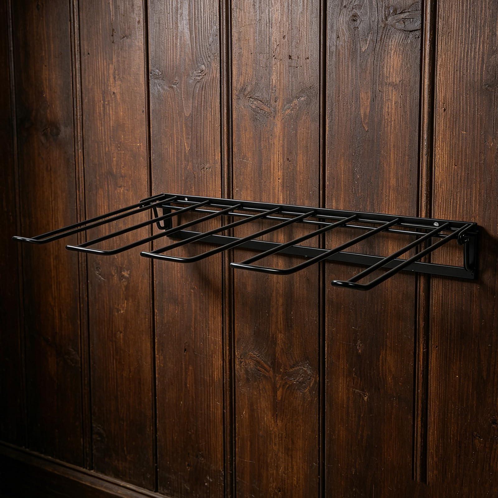 Organizador para Optimizar Espacio para Colgar de Botas Plegable Pared Soporte Metálico para Armarios Garajes y Entradas