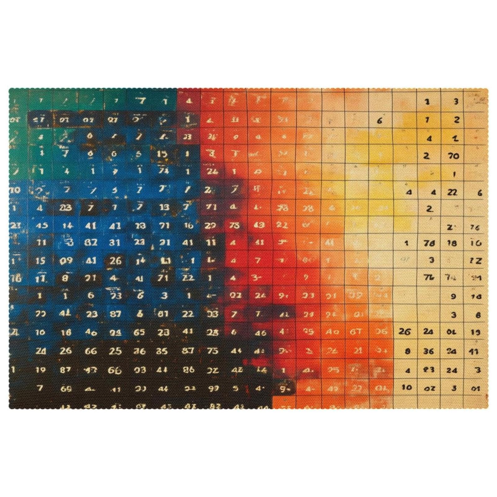Sets de table anti-taches Old Math : protection textile de cuisine