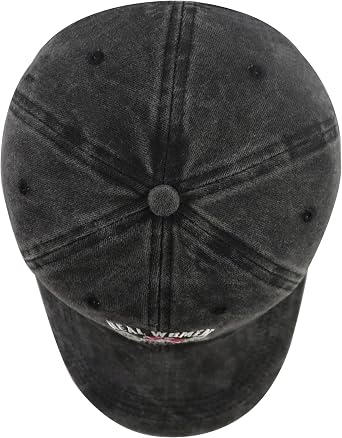 Real Women Ride Bikes Hats for Women, Funny Vintage Cotton Embroidered Baseball Cap