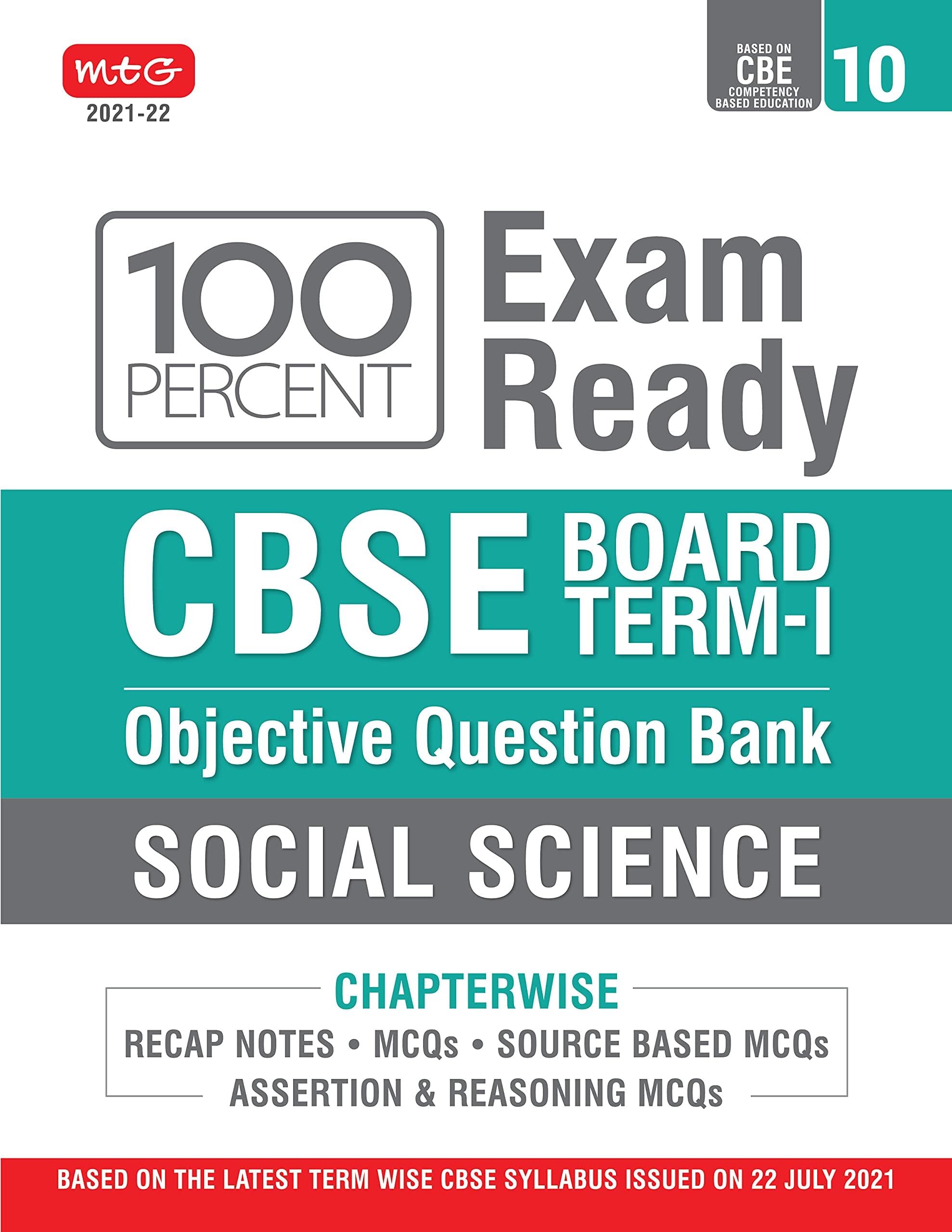 Class 10-100 Percent Exam Ready Cbse Board Te [Paperback] MTG Learning Media Pvt Ltd