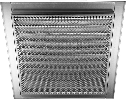 Miniatura 9 de Repa Market Cubierta de ventilación de acero galvanizado Soffit de 12 x 12 pulgadas (dimensiones interiores) - Rejilla de ventilación cuadrada con
