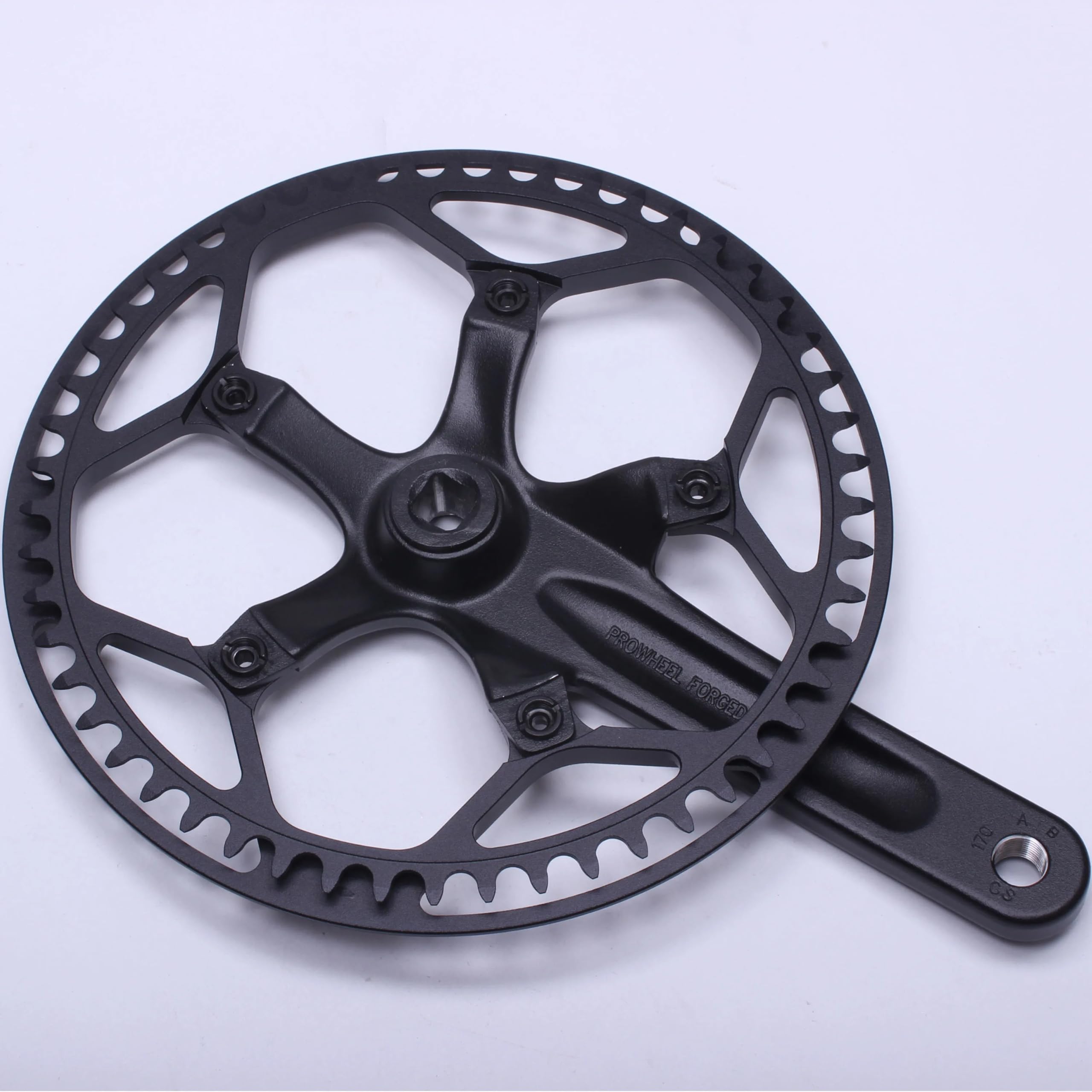 Universal Bike Chainring,52T/54T/56T/58T/60T BCD 130mm Bike Chainring with Chain Guard for 6 to 12 Speed MTB,EBike,Road Bike,City Bike,Folding Bike,Cargo