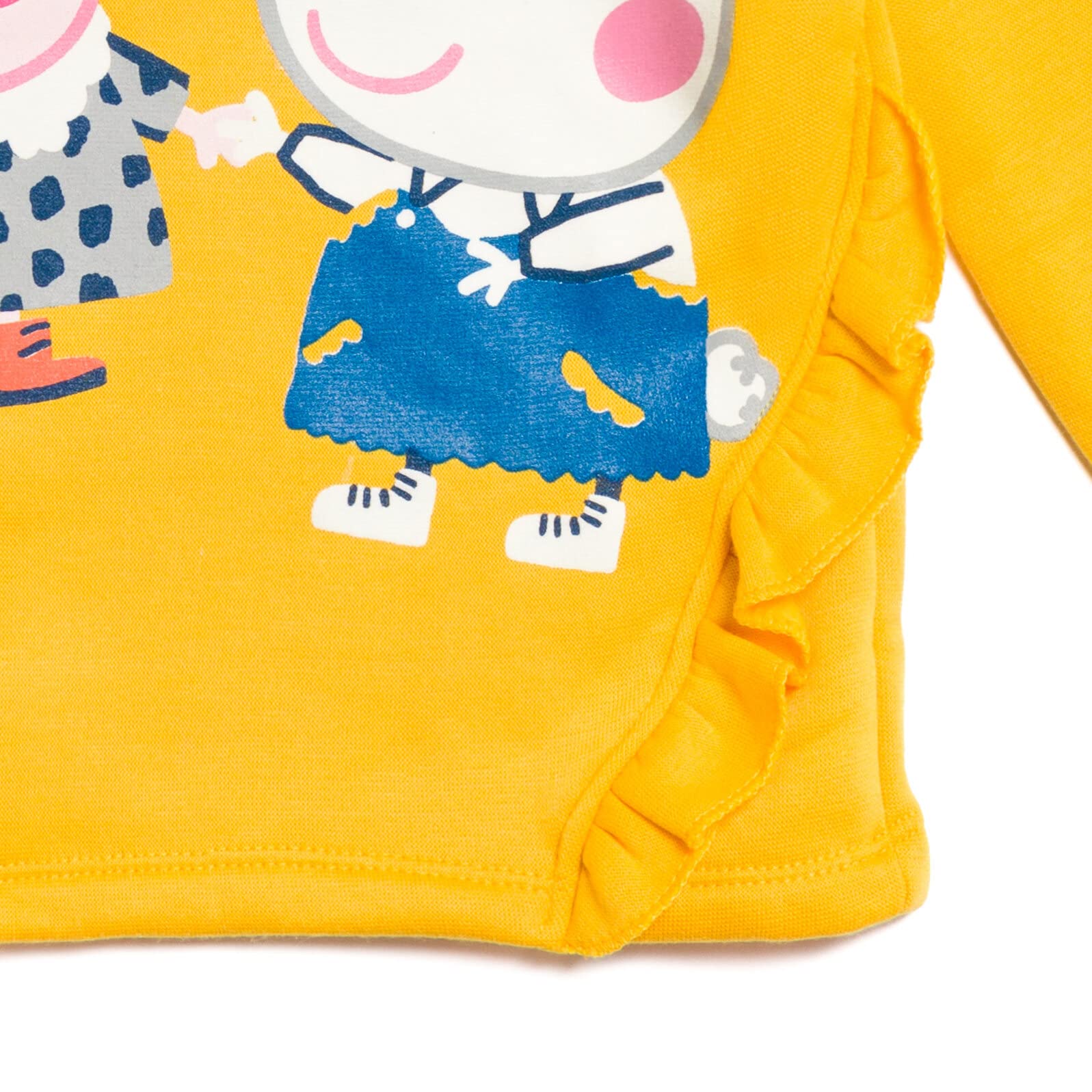 Peppa Pig Maglione da ragazza, con cappuccio e leggings, in pile, per bambini piccoli e grandi