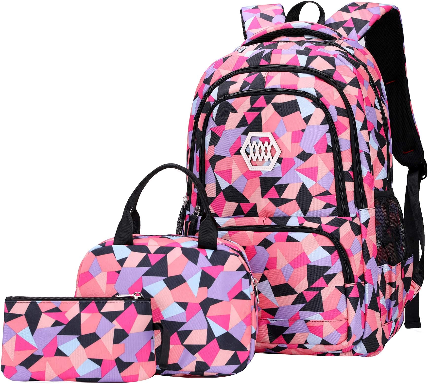 JiaYouGirl Flower Printed Primary Junior High University School Bag Bookbag Backpack