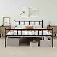 Amazon.com: WJORATA Metal Platform Full Bed Frame with